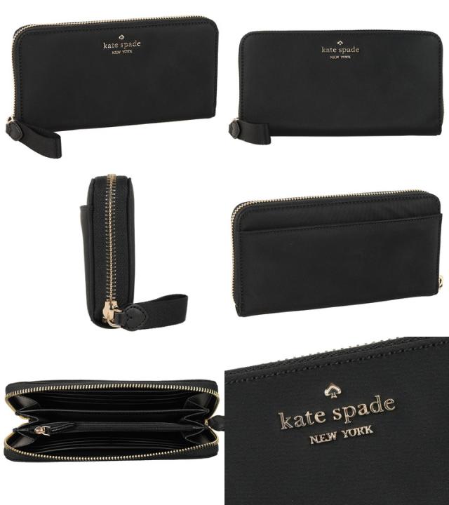 ケイトスペード KATE SPADE ラウンドファスナー長財布 バイカラー