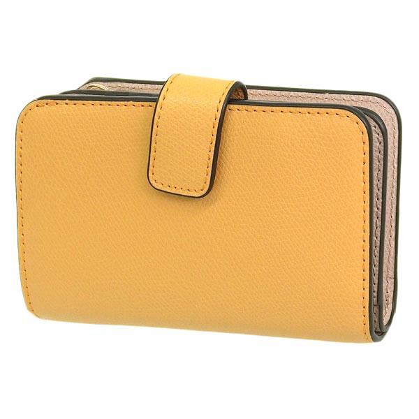 フルラ 財布 レディース 二つ折り財布 レザー イエロー×ベージュ