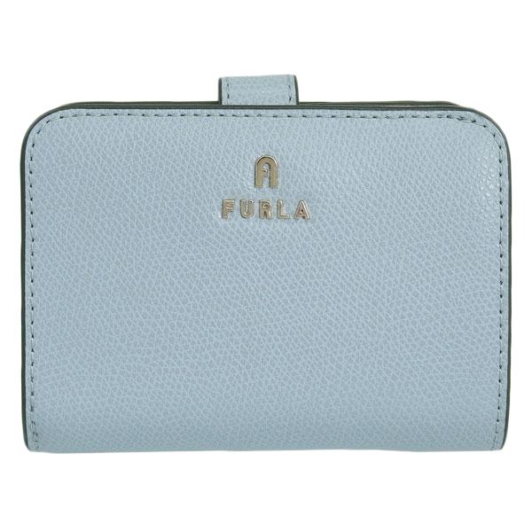 フルラ 財布 レディース 二つ折り財布 レザー ブルー×ベージュ カメリア FURLA CAMELIA S COMPACT WALLET WP00315ARE0003593S_1