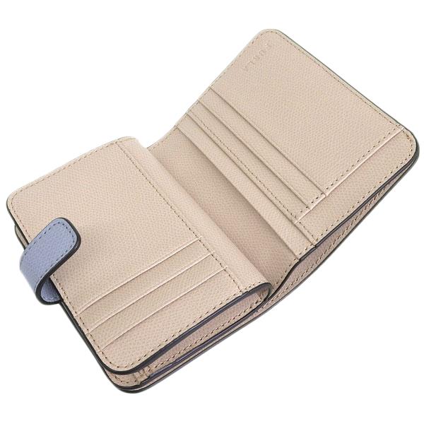 フルラ 財布 レディース 二つ折り財布 レザー ブルー×ベージュ カメリア FURLA CAMELIA S COMPACT WALLET WP00315ARE0003593S_4