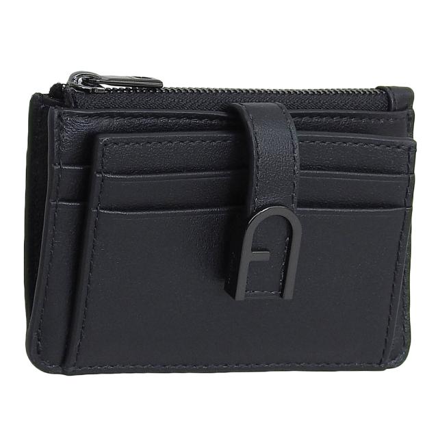 フルラ カードケース レディース パスケース 定期入れ ケース 小銭入れ レザー ブラック フロー FLOW M CARD CASE WP00403BX2045O6000 FURLA