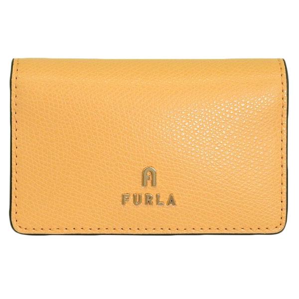 フルラ 名刺入れ レディース カードケース レザー イエロー×ベージュ カメリア FURLA CAMELIA BUSINESS CARD CASE WP00408ARE0003592S_1