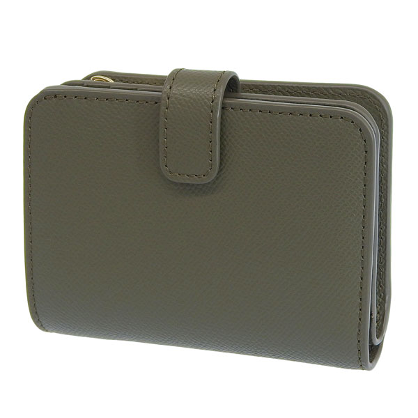 フルラ 財布 レディース 二つ折り財布 アウトレット レザー カーキ