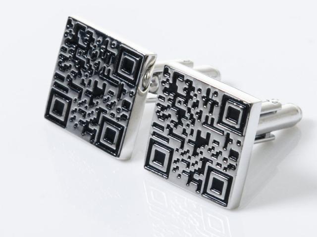 メンズファッション 小物 ビジネス カジュアル スーツ お洒落 カフスボタン カフリンクス Qrコード模様 送料込の通販はau Pay マーケット Piii