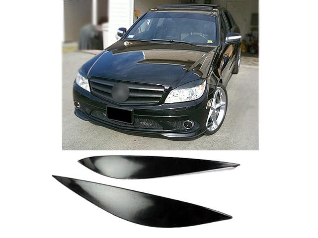 Mercedes Benz W204前期 4D セダン アイライン ヘッドライトカバー 未 
