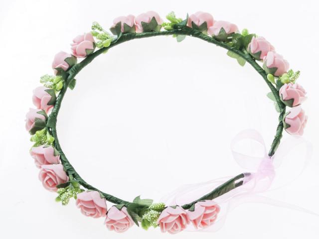 花嫁 花冠 花かんむり フラワー 造花アクセサリー 一重 ウェディング イベントなど ピンク 新品 送料込み の通販はau Pay マーケット Titosoy