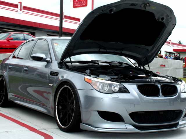 BMW E60 M5 E61 M5 ブラックフェンダーダクト/5シリーズ/サイドグリル