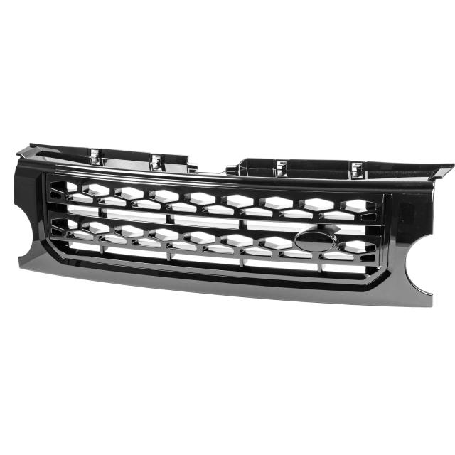 ランドローバーディスカバリー3 L319用 2005-2008 光沢グロスブラック フロントバンパーグリル ディスカバリー4スタイル 送料込の通販は