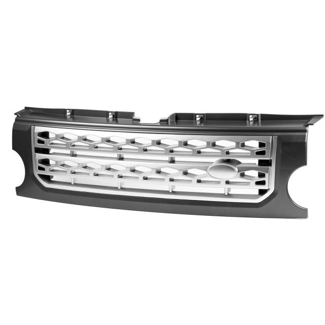 ランドローバーディスカバリー3 L319用 2005-2008 グレー×シルバー フロントバンパーグリル ディスカバリー4スタイル 送料込の通販は