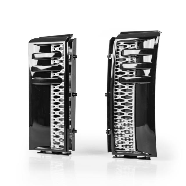 ランドレンジローバーL322用 2002-2010 サイドフェンダーベントグリルブラック×シルバー 送料込の通販は 14,164円