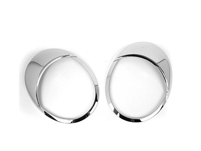 VW フォルクスワーゲン ニュービートル New Beetle 前期用 クロームメッキ フロントランプリム ヘッドライト トリム ベゼルカバー 送料込の通販は