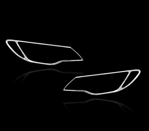 ホンダ シビック用 2006-2012 クロームメッキ フロントランプリム ヘッドライト トリム ヘッドランプリム ベゼルカバー 送料込の通販は