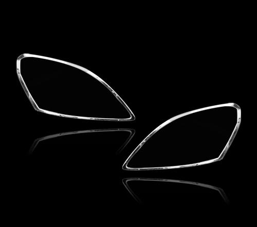 オペルゼフィラ用 2008+ クロームメッキフロントランプリムヘッドライト トリムヘッドランプリム ベゼルカバー 送料込の通販は 15,180円