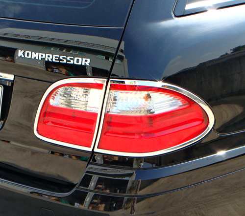 メルセデスベンツ Eクラス W211 ワゴン用 2006-2009 クロームメッキ テールランプリム リアランプリム テールライト トリム ベゼルカバーの通販は 12,623円