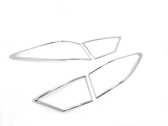 レクサス用 ES ES300 ES350 2013-2015 クロームメッキ テールランプリムカバー リアランプリム テールライトトリム テールランプモールの通販は