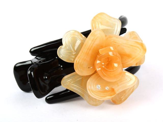 Mithx 手作り 薄琥珀色 バラ花の形 ヘアピン 髪飾り 新品 送料込み の通販はau Wowma Titosoy