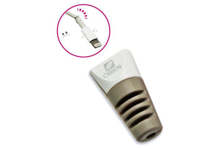 Obien Apple Lightning Iphoneケーブルコネクタ保護カバー 断線を防ぐ 2個入 グレー 新品 送料込み の通販はwowma Titosoy