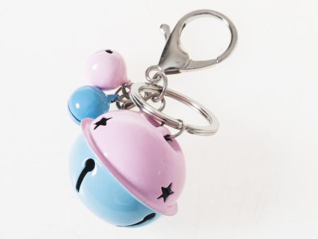 Diy 生活雑貨 手芸 飾り ワンタッチ カン付き かわいい 鈴 キーホルダー作りなど チャーム ピンク ブルー 送料込の通販はau Pay マーケット Piii