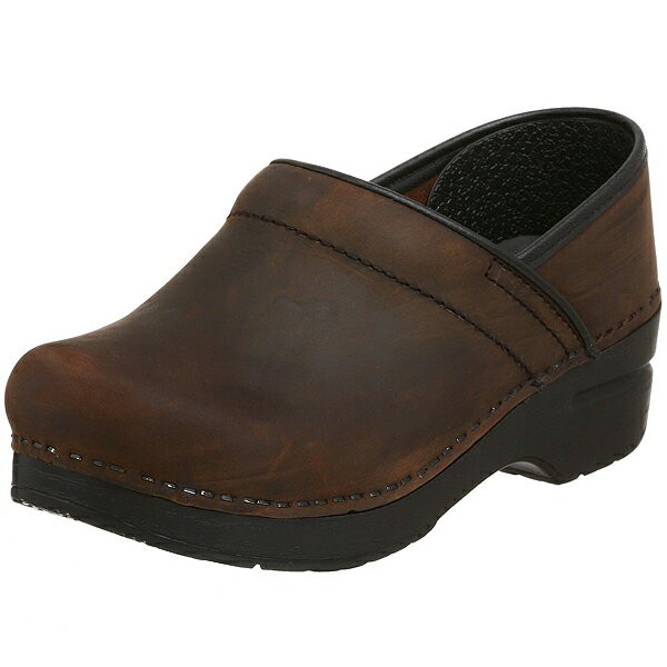 dansko oiled leather clogs