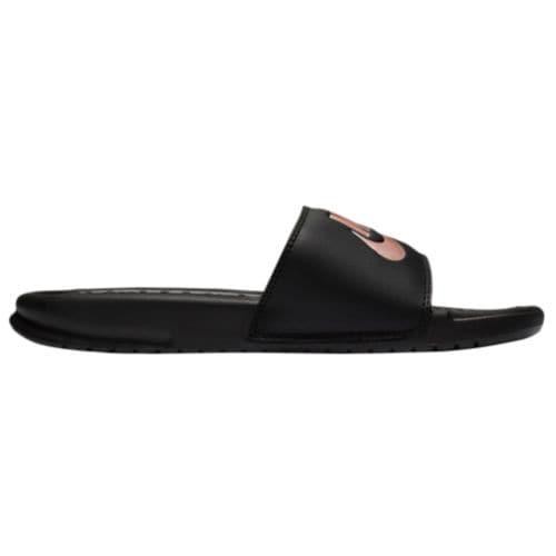 nike benassi black rose