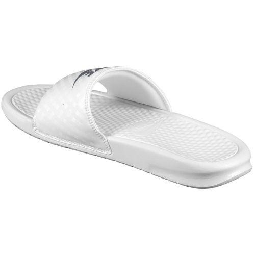 nike benassi silver