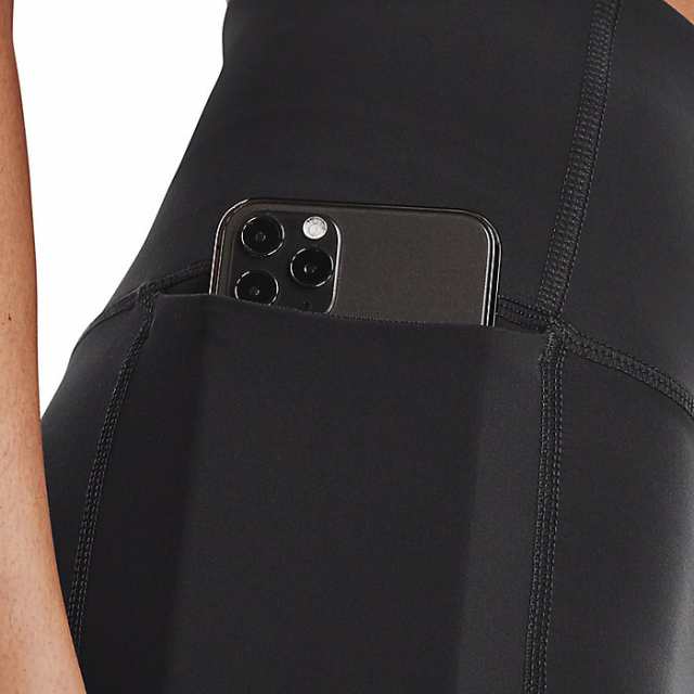 (取寄) アンダーアーマー ウィメンズ メリディアン レギンス Under Armour Under Armour Women's Meridian  Legging Black / Metallic Sil｜au PAY マーケット