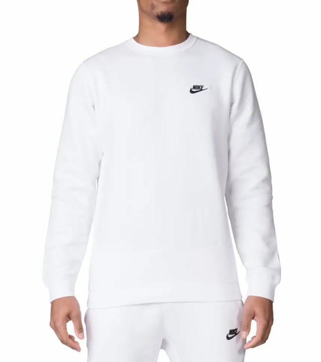 Nike ナイキ トレーナー メンズ 裏起毛 スウェット トレーナー クラブ フリース クルー ホワイト Nike Men S Nsw Club Fleece Crewの通販はau Pay マーケット ジェットラグ