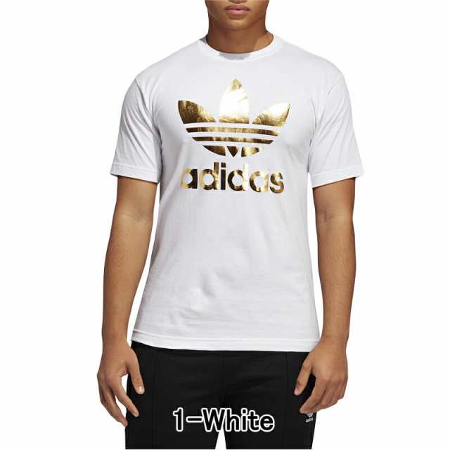 アディダス Tシャツ メンズ 半袖 オリジナルス ホワイト ブラック ゴールド トレフォイルmen S Adidas Originals Trefoil T Shirt White の通販はau Pay マーケット ジェットラグ