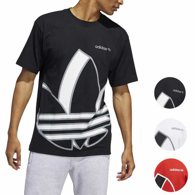 アディダス Tシャツ メンズ 半袖 ブラック ホワイト レッド ビッグ トレフォイル ロゴ ショートスリーブ Tシャツ Adidas Originalsの通販はau Pay マーケット ジェットラグ