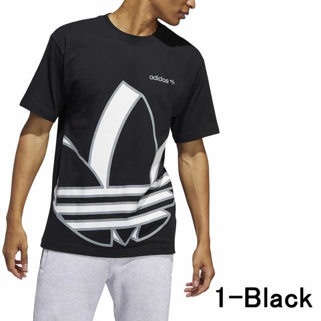 アディダス Tシャツ メンズ 半袖 ブラック ホワイト レッド ビッグ トレフォイル ロゴ ショートスリーブ Tシャツ Adidas Originalsの通販はau Pay マーケット ジェットラグ