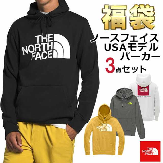 ノースフェイス パーカー 福袋 メンズ 3枚セット USAモデル THE North