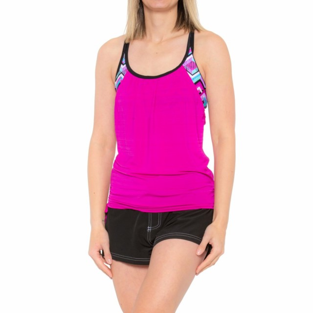 women's zeroxposur ruched tankini top