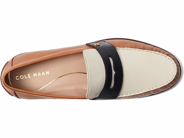 (取寄) コールハーン レディース ラックス ピンチ ペニー ローファー Cole Haan women Cole Haan Lux Pinch  Penny Loafer Pecan/Ivory/Bl｜au PAY マーケット