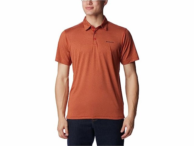 (取寄) コロンビア メンズ テック トレイル ポロ Columbia men Columbia Tech Trail Polo Warp Red  Heather｜au PAY マーケット