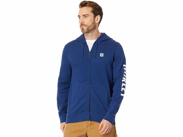 (取寄) ハーレー メンズ アイコン ボックスド フリース フル ジップ ブーディ Hurley men Hurley Icon Boxed  Fleece Full Zip Hoodie Blu｜au PAY マーケット