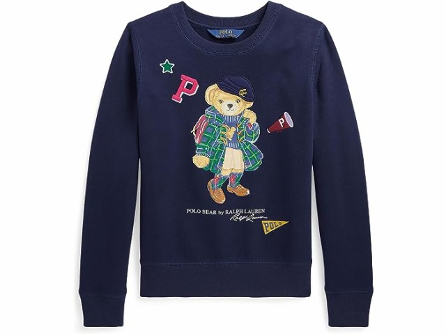 (取寄) ラルフローレン キッズ ガールズ ポロ ベアー フリース スウェットシャツ (ビッグ キッズ) Polo Ralph Lauren Kids  girls Polo Ra｜au PAY マーケット