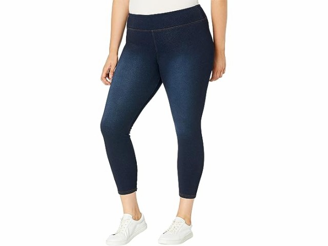 (取寄) ヒュー レディース プラッシュ ライン ハイライズ デニム レギングス HUE women HUE Plush Lined  High-Rise Denim Leggings Midni｜au PAY マーケット