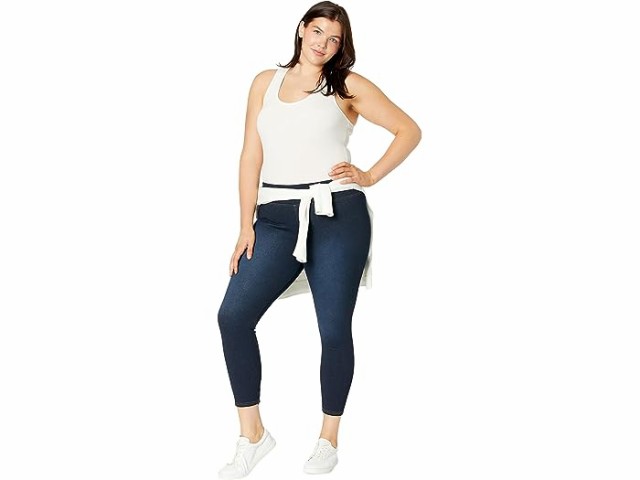 (取寄) ヒュー レディース プラッシュ ライン ハイライズ デニム レギングス HUE women HUE Plush Lined  High-Rise Denim Leggings Midni｜au PAY マーケット