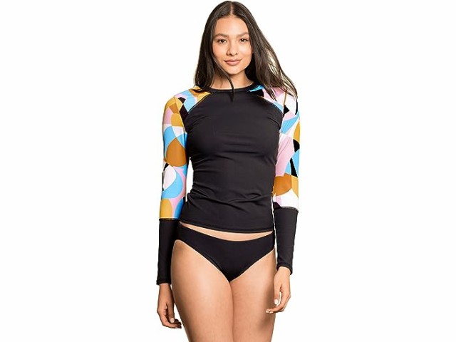 (取寄) マージ レディース ピカソ ダイバー ラッシュガード Maaji women Maaji Picasso Diver Rashguard  Black｜au PAY マーケット