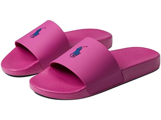 取寄 ラルフローレン メンズ ポロ スライド サンダル Polo Ralph Lauren Men Polo Slide Sandal Vivid Pink Light Navyの通販はau Pay マーケット ジェットラグ