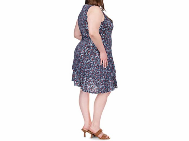 取寄 マイケルコース レディース プラス サイズ パーム スリーブレス フリル ドレス Michael Michael Kors Women Plus Size Palm Sleeの通販はau Pay マーケット ジェットラグ