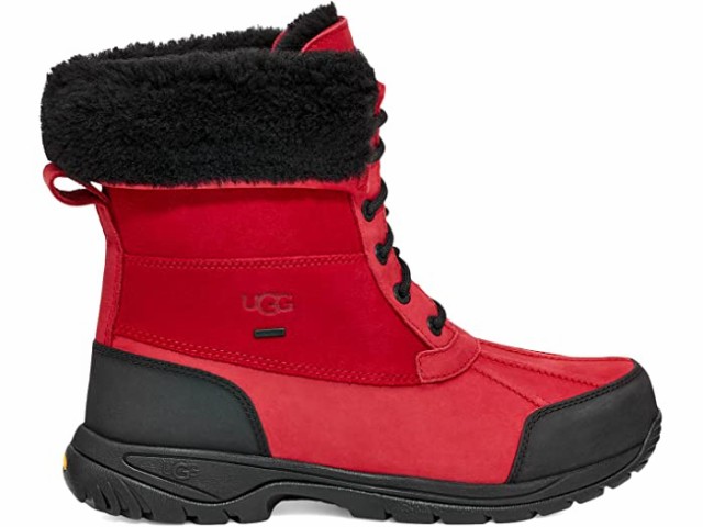 取寄) アグ メンズ ビュート UGG men UGG Butte Samba Red/Blackの通販