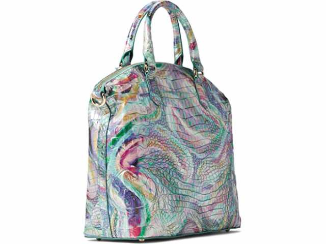 Brahmin Melbourne Large Duxbury Satchel (Saltwater Taffy) Handbags