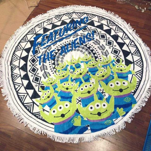 ラウンドタオル フリンジ エイリアン ビーチタオル 大判 バスタオル ビーチマット ビーチラグ インスタ映え 話題沸騰 ビーチグッズ 海水の通販はau Pay マーケット Manajily