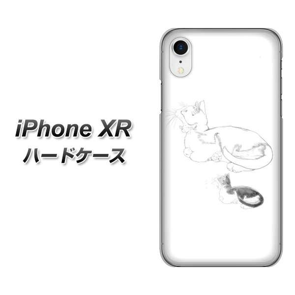 Apple Iphone Xr ハードケース カバー Yj156 ネコ 手描き イラスト