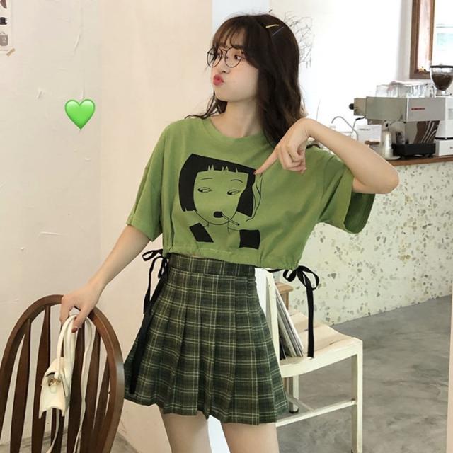 レディースファッション 半袖tシャツとチェック柄プリーツスカート服セット女性ツーピーススーツティクトクプレッピー服緩い2ピースセッの通販はau Pay マーケット Allier Shop レディースファッション 半袖tシャツとチェック柄プリーツスカート服セット女性ツーピーススーツティクトクプレッピー服緩い2ピースセッの通販はau Pay マーケット Allier Shop