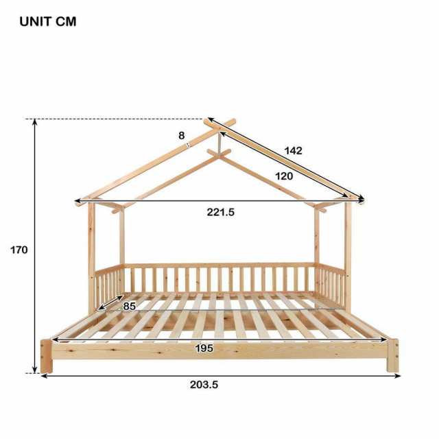 特価セール】子供ベッド シングル 木製 ソファベッド 伸長式ベッド 2way すのこベッド 北欧風 ベッド 子供部屋 プの通販はau PAY  マーケット - ルミエール・プリュス | au PAY マーケット－通販サイト