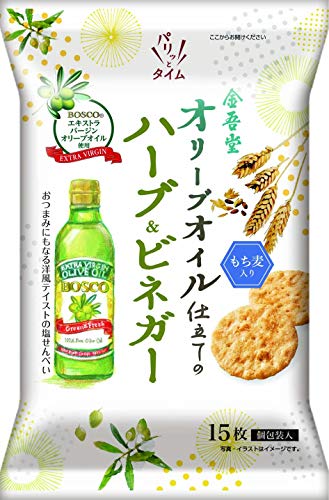 オリーブオイル仕立ての塩せんべいハーブ ビネガー風味 15枚 12袋 全年齢 の通販はau Pay マーケット Onlinestore Clair De Luna