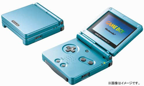 ゲームボーイアドバンスSP 本体 新約聖剣伝説 マナブルー本体