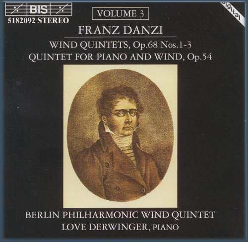 Danzi: Wind Quintets Vol 3 Op. 68 1-3; Quintet for Piano and Winds Op. 54(中古品)